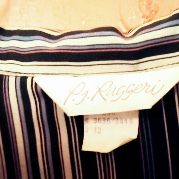 Women's shirt blouse PJ RUGGERI size 12 regular pre-owned - Picture 4 of 6